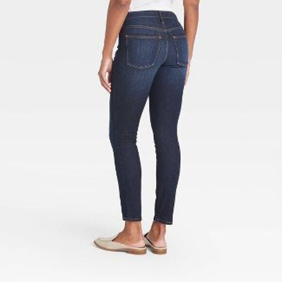 Mid Rise Skinny Jeans Universal Thread Medium Wash Blue‎ Denim 2 Casual Cropped - Picture 12 of 12